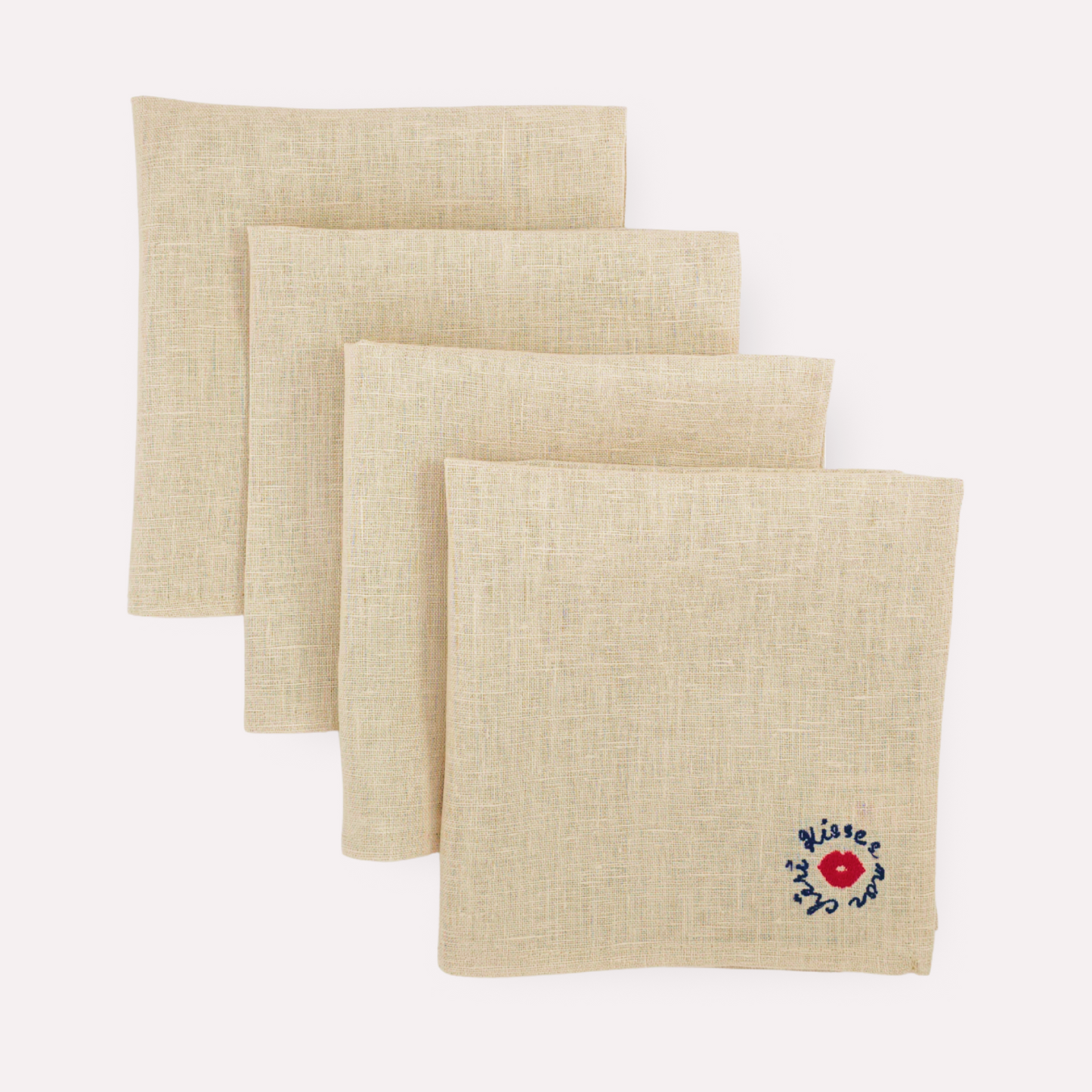 CLASSIC NATURAL Linen Napkins, Set of 4
