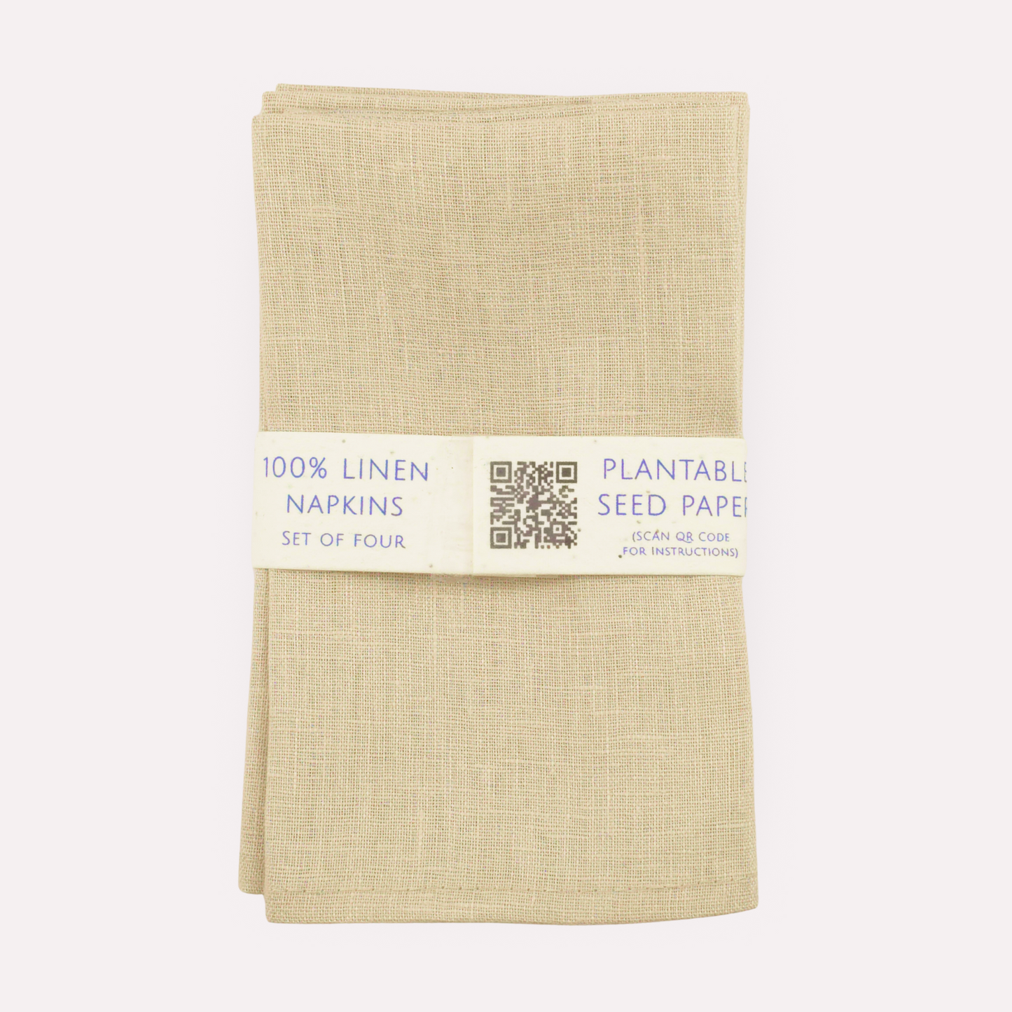 CLASSIC NATURAL Linen Napkins, Set of 4