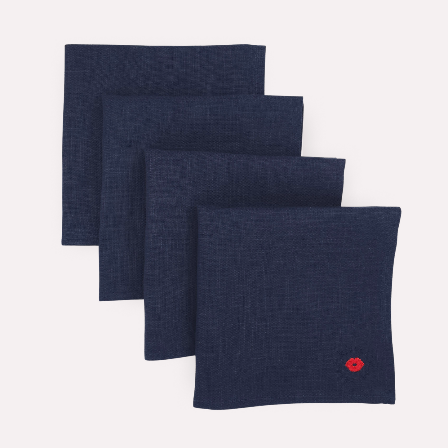 SEASIDE NAVY Linen Napkins, Set of 4