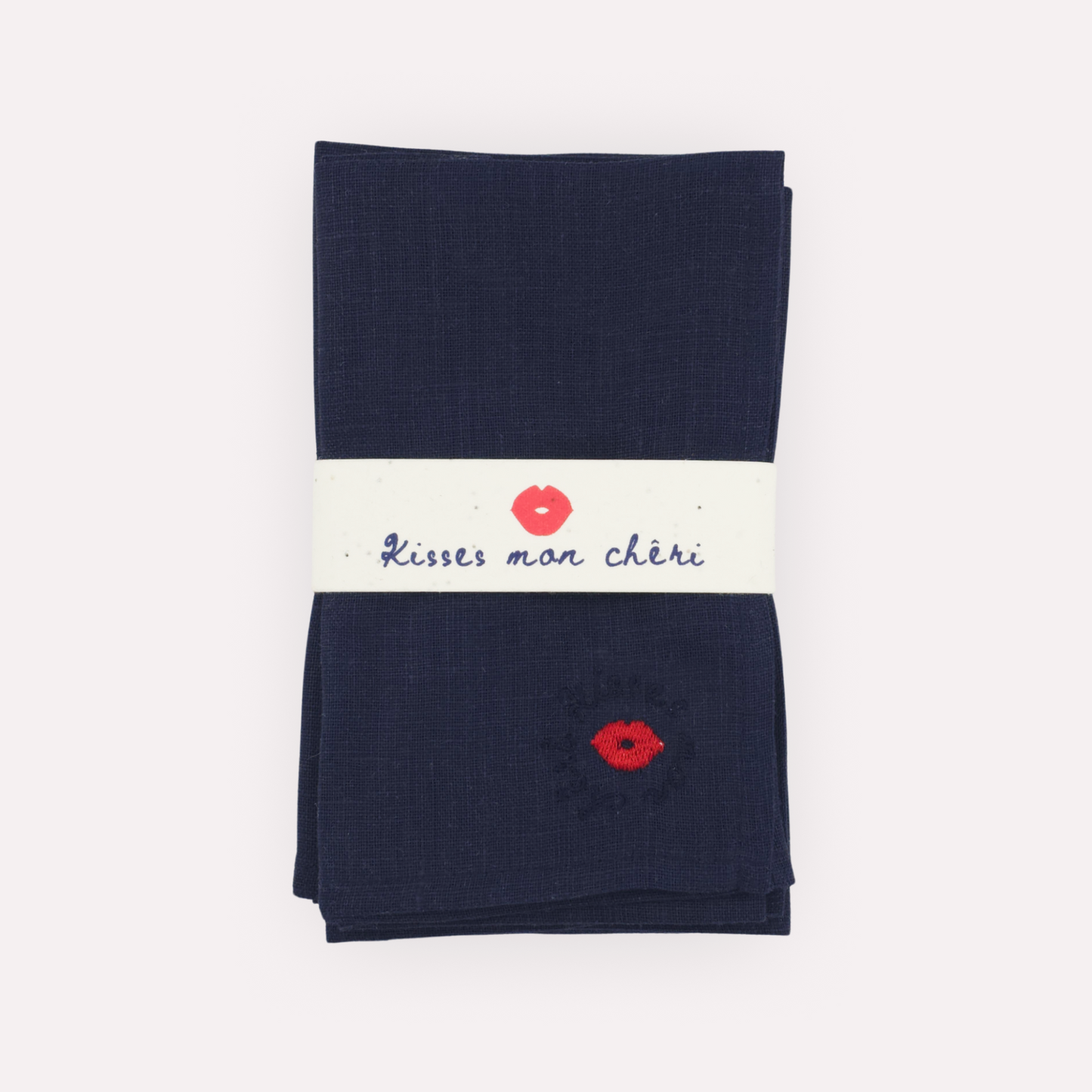 SEASIDE NAVY Linen Napkins, Set of 4