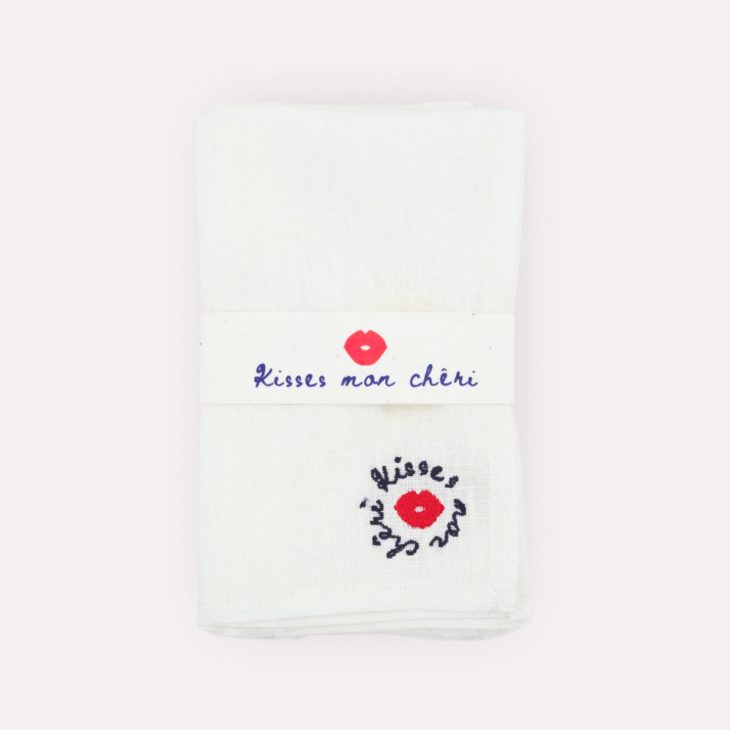 PURE WHITE Linen Napkins, Set of 4