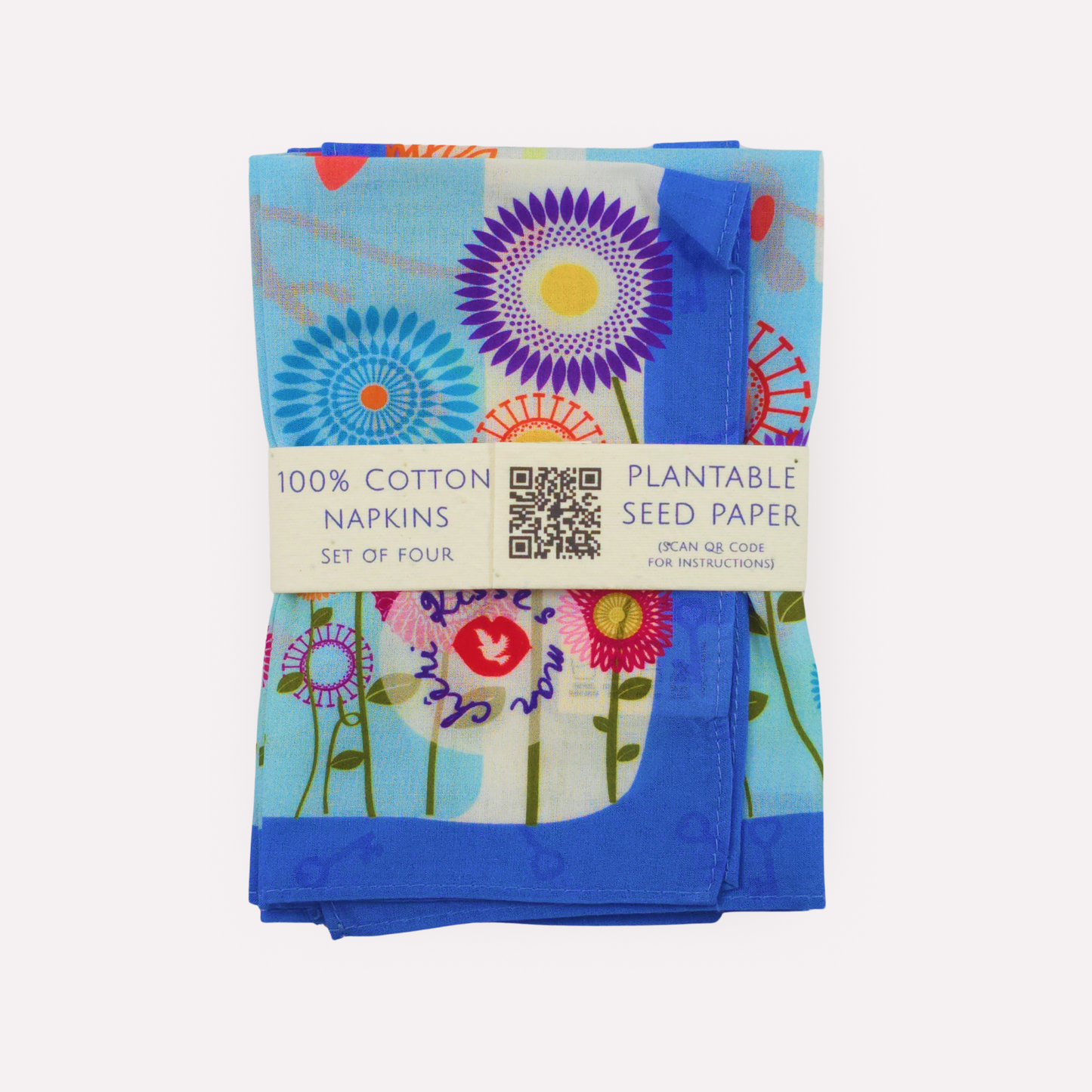 HOME SWEET HOME Cotton Napkins, Set of 4