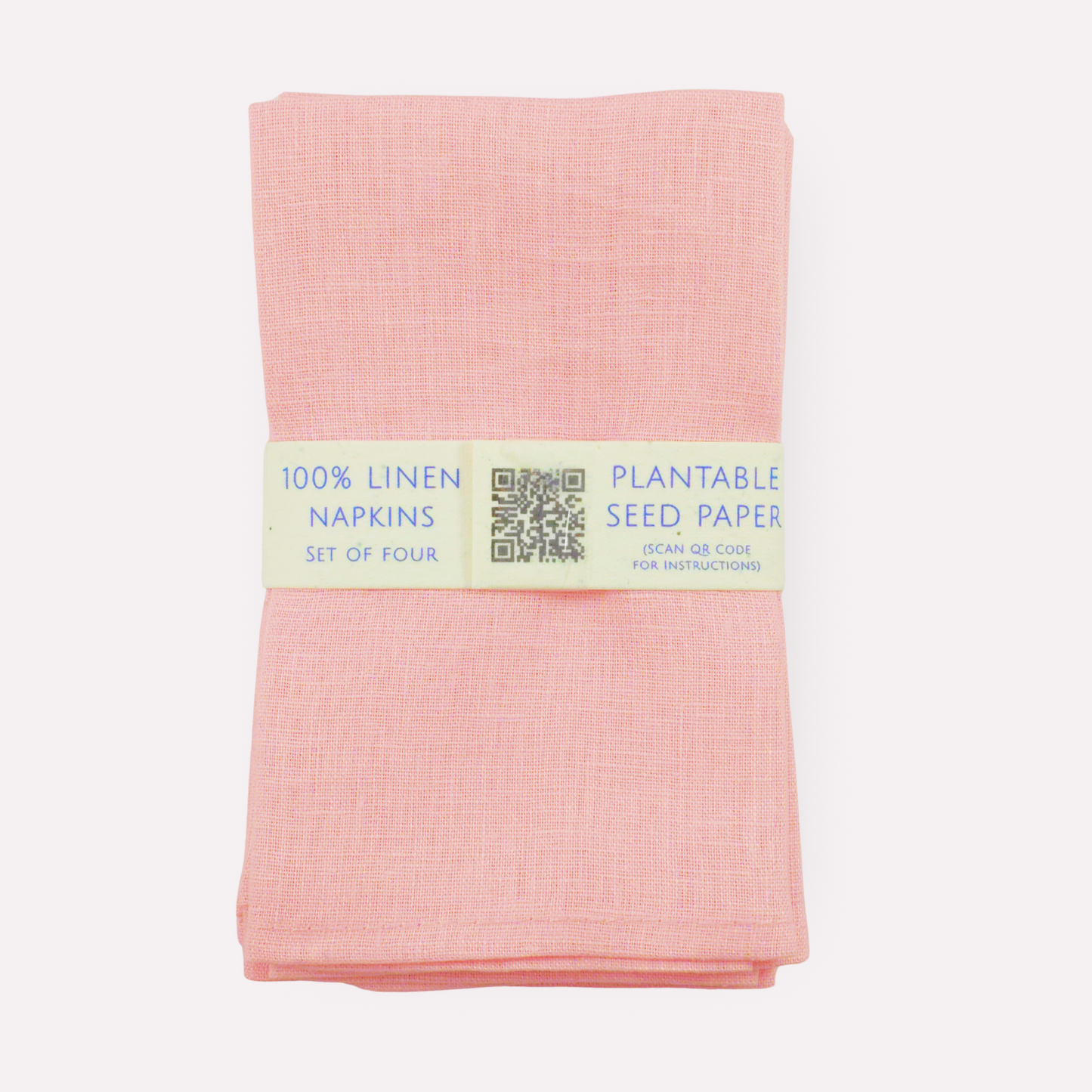 ROSÉ PINK Linen Napkins, Set of 4