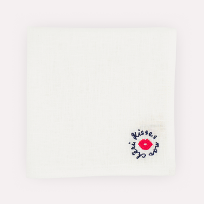 PURE WHITE Linen Napkins, Set of 4