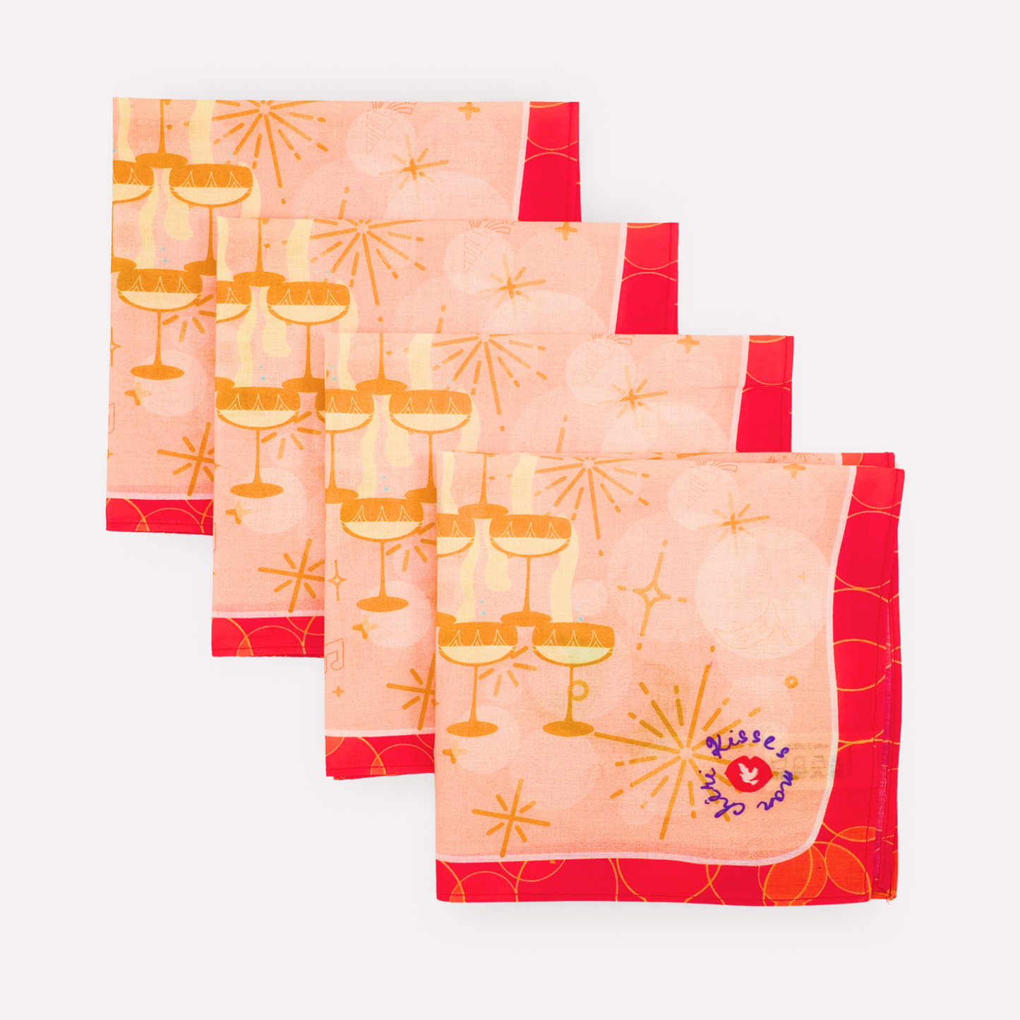 FESTIVE Cotton Napkins, Set of 4
