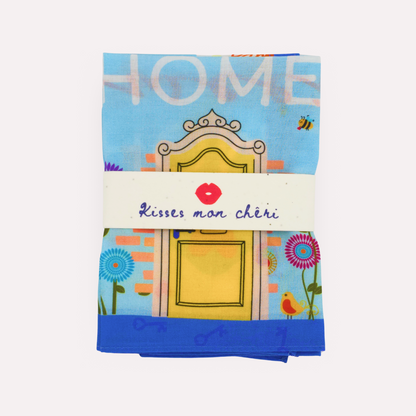 HOME SWEET HOME Cotton Napkins, Set of 4