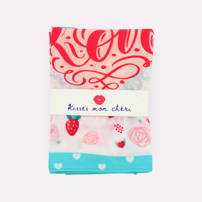 SHOW YOUR LOVE Cotton Napkins, Set of 4