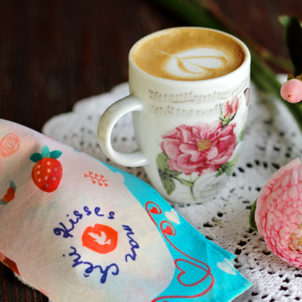 SHOW YOUR LOVE Cotton Napkins, Set of 4