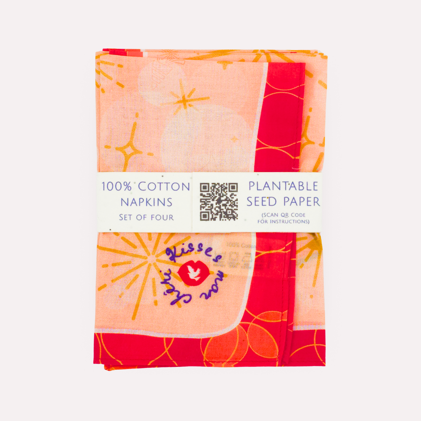 FESTIVE Cotton Napkins, Set of 4